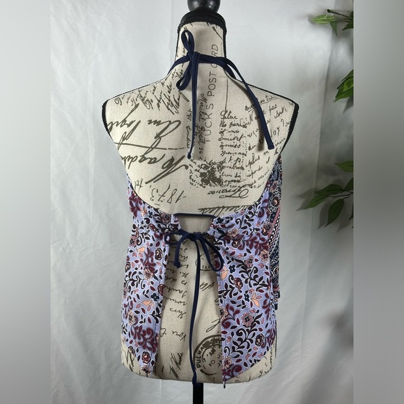 Kona Sol Red and Blue Relaxed Halter Tankini 🍒🌴☀️ - Picture 4 of 11